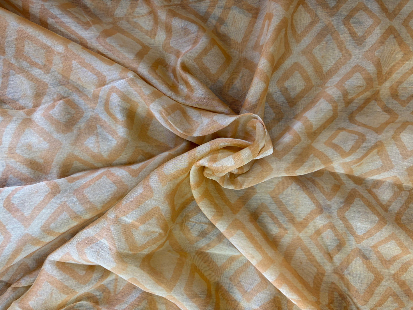 Yellow Chanderi Silk Saree