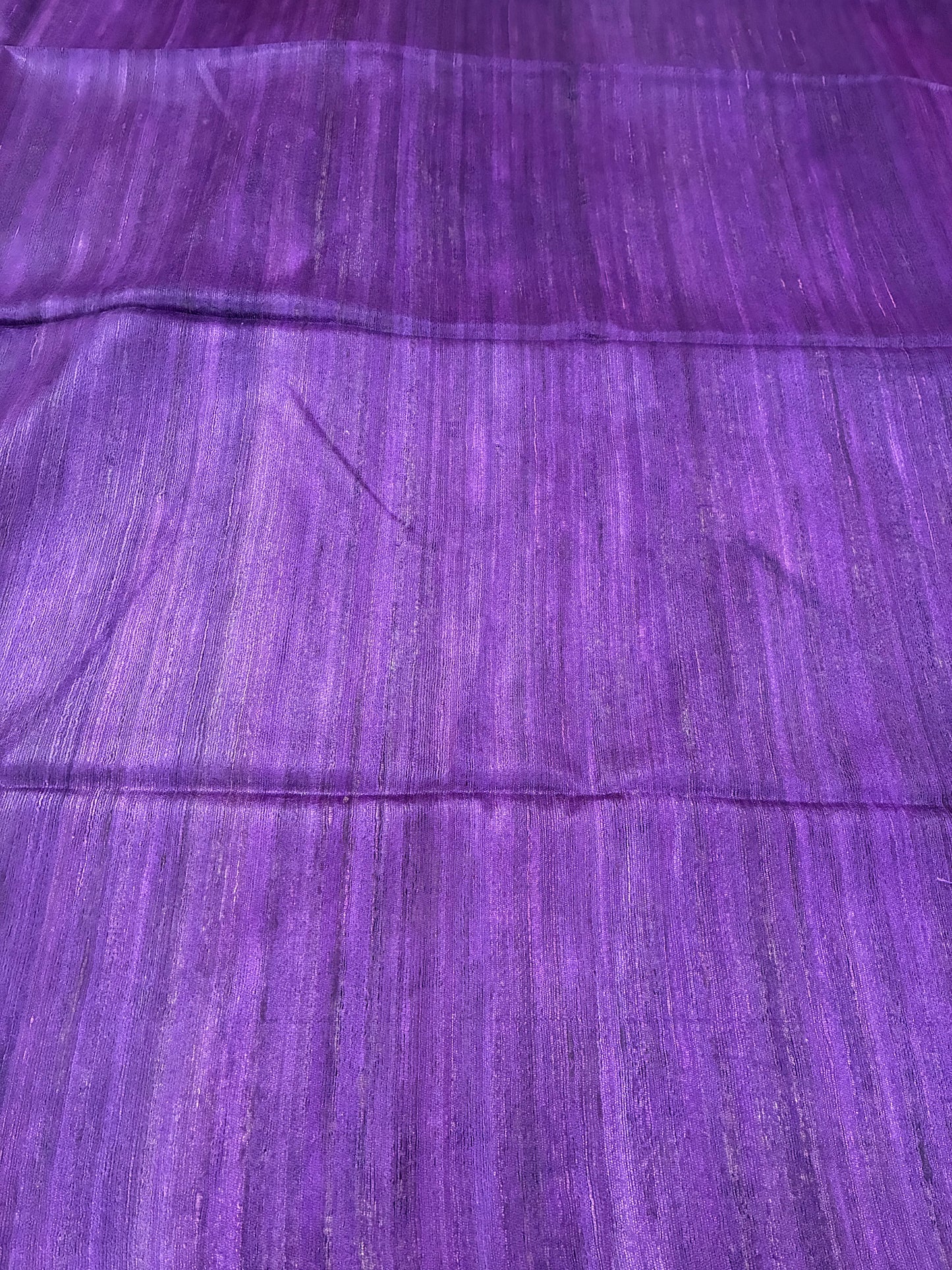 Purple Bhagalpuri Ghicha Silk With Madhubani Print Saree