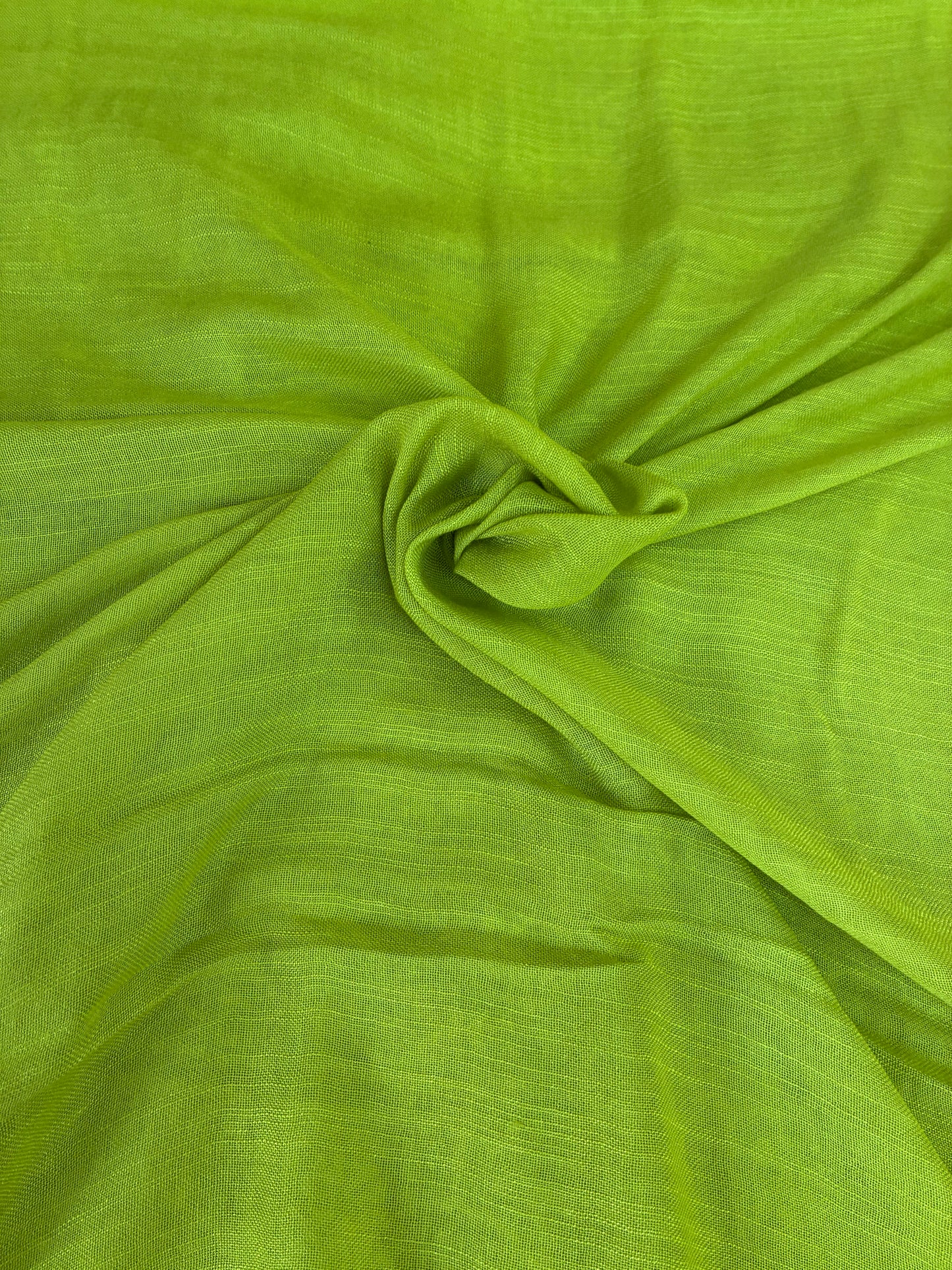 Paarna- Green Linen Cotton Bagru Printed Saree