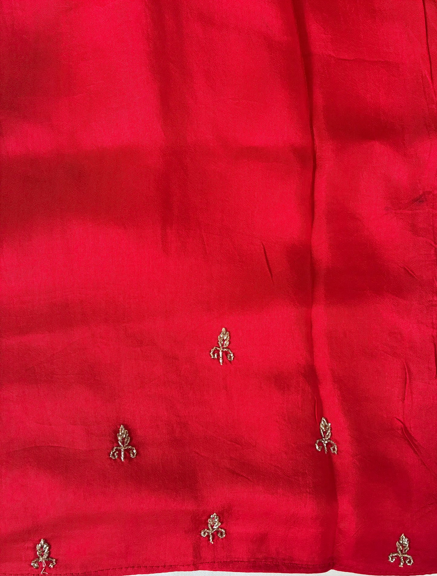Orange Festive Chit Pallu Saree