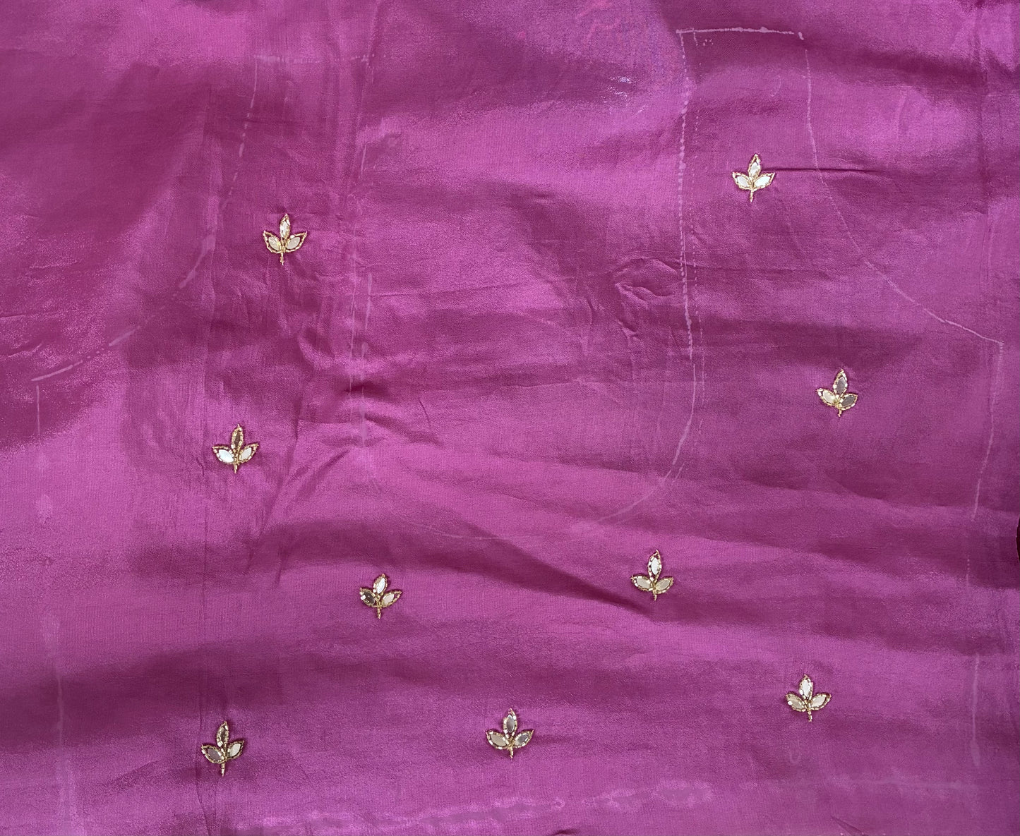 Purple Festive Chit Pallu Saree