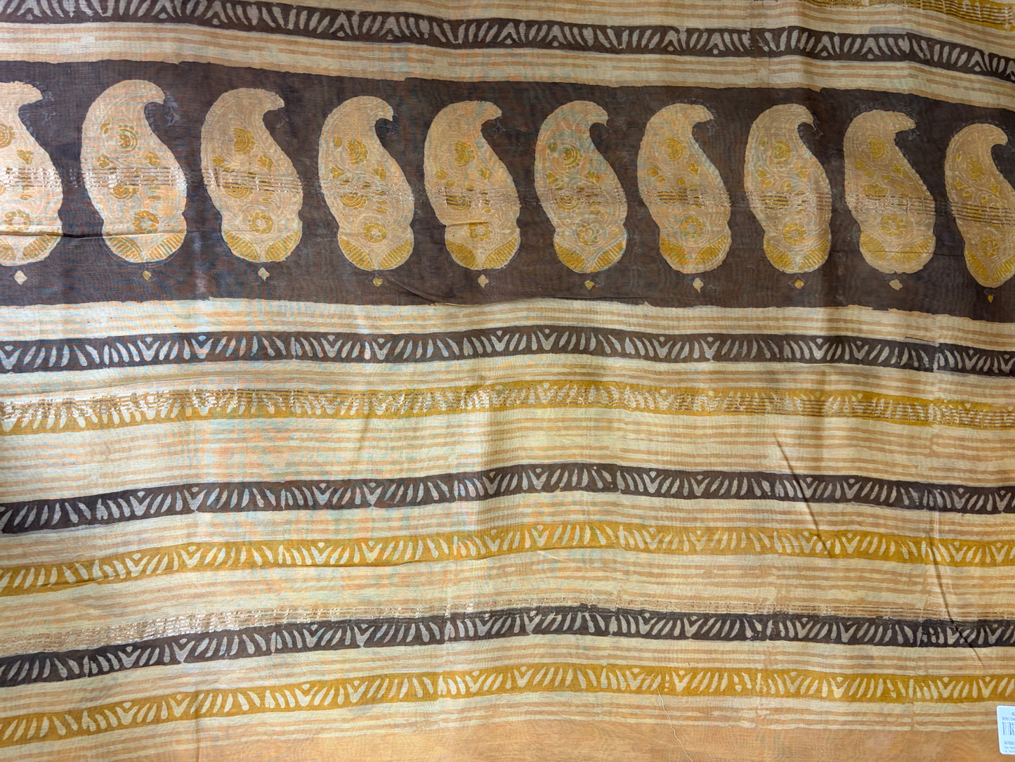 Yellow Chanderi Silk Saree
