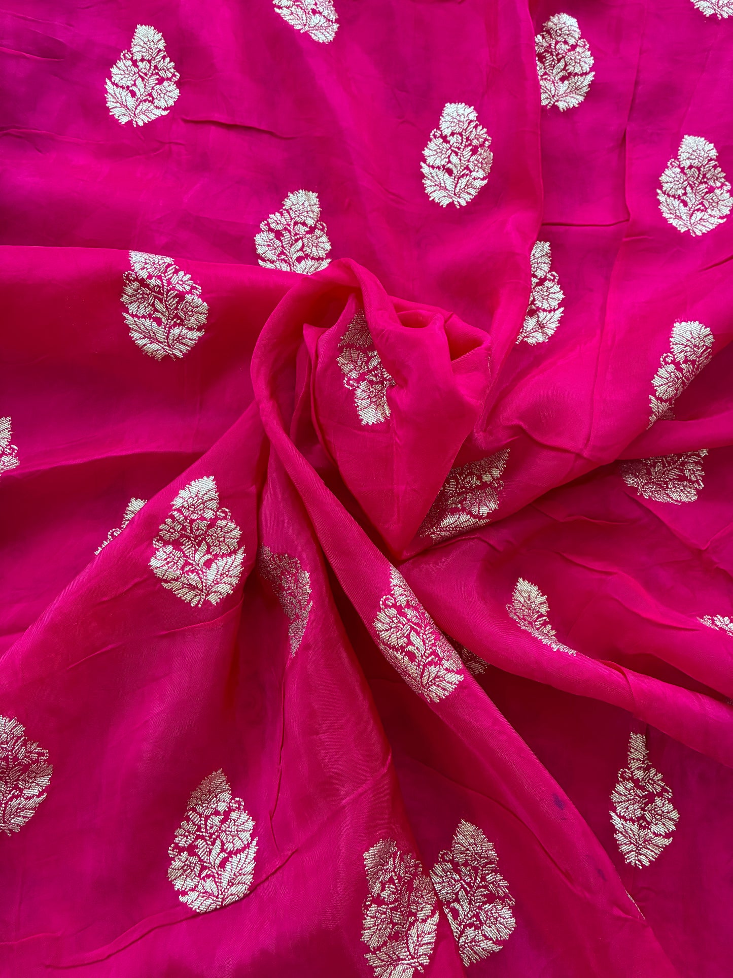 Green Elephant Motif Festive Saree